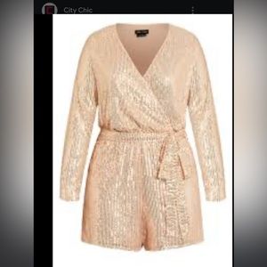 City chick sequins romper